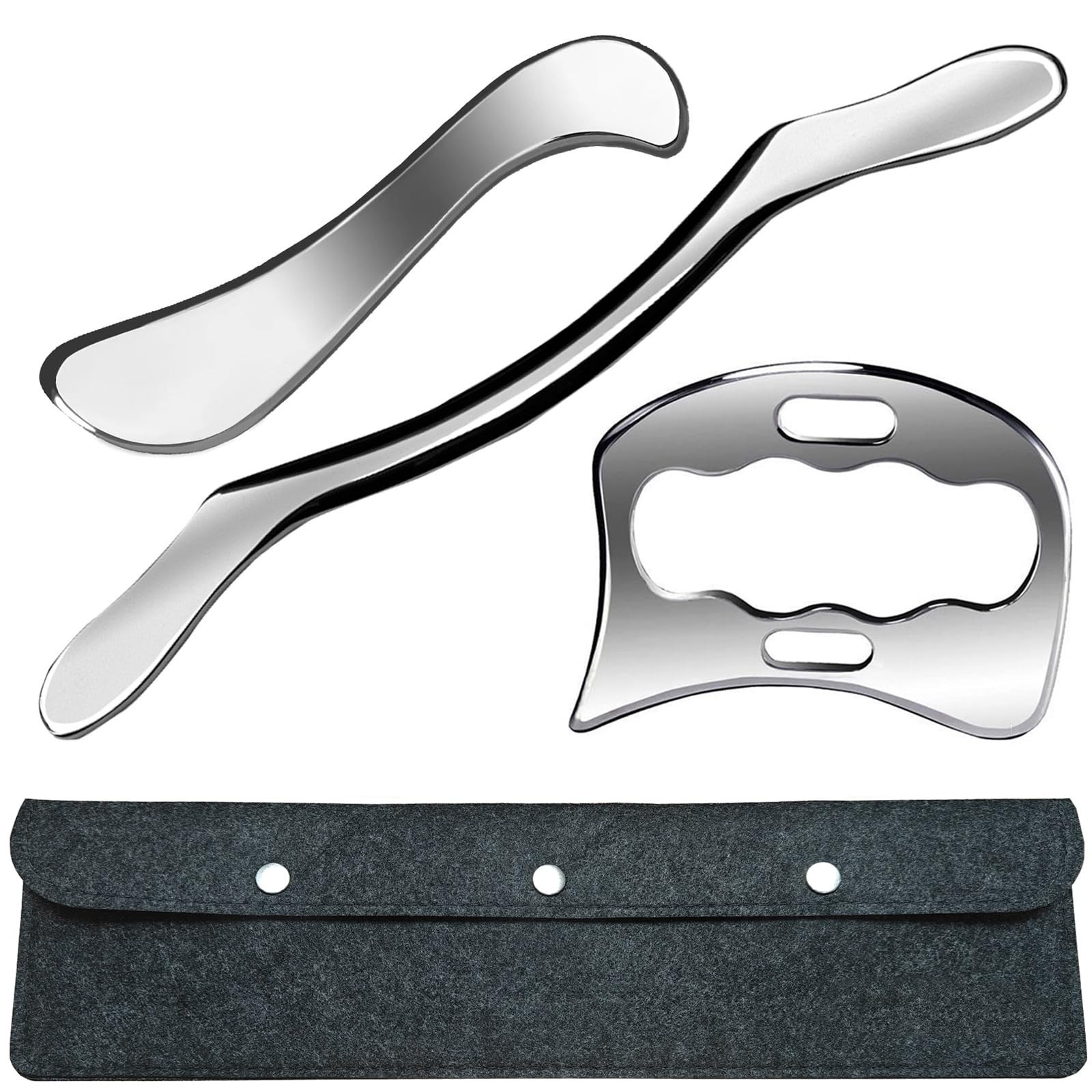 Rovulove 3 in 1 Professional Muscle Scraper Tool Set,IASTM Physical Therapy M…