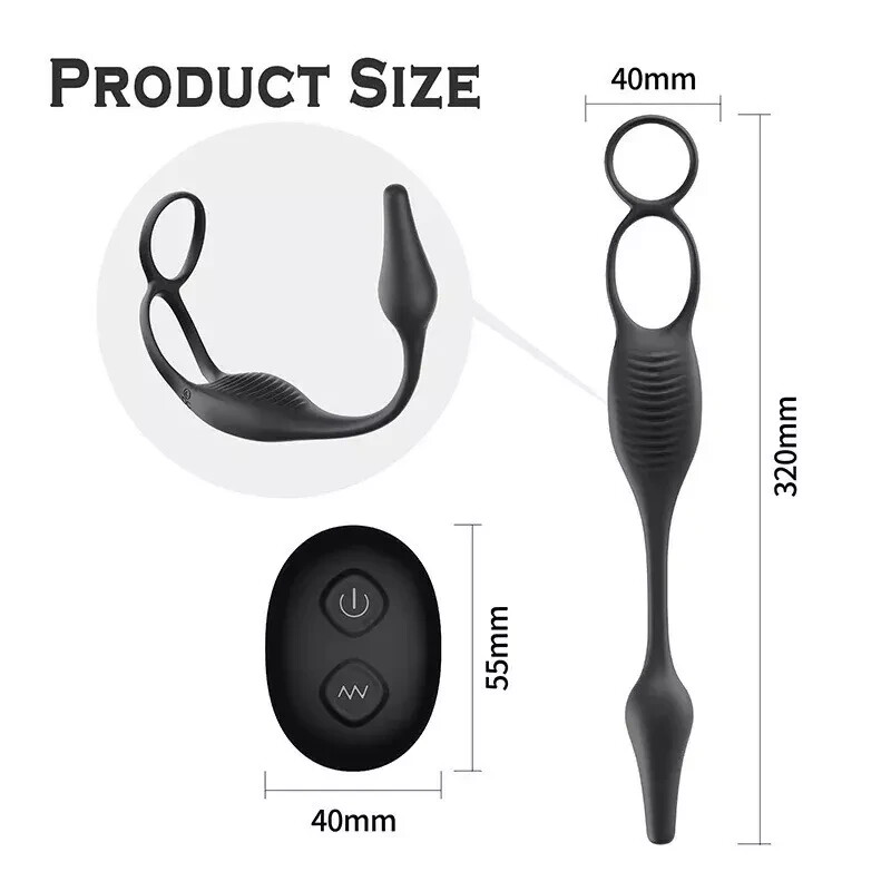 POWERFUL 7 SPEED VIBRATION WEARABLE MEN PROSTATE MASSAGER STIMULATOR WATERPROOF