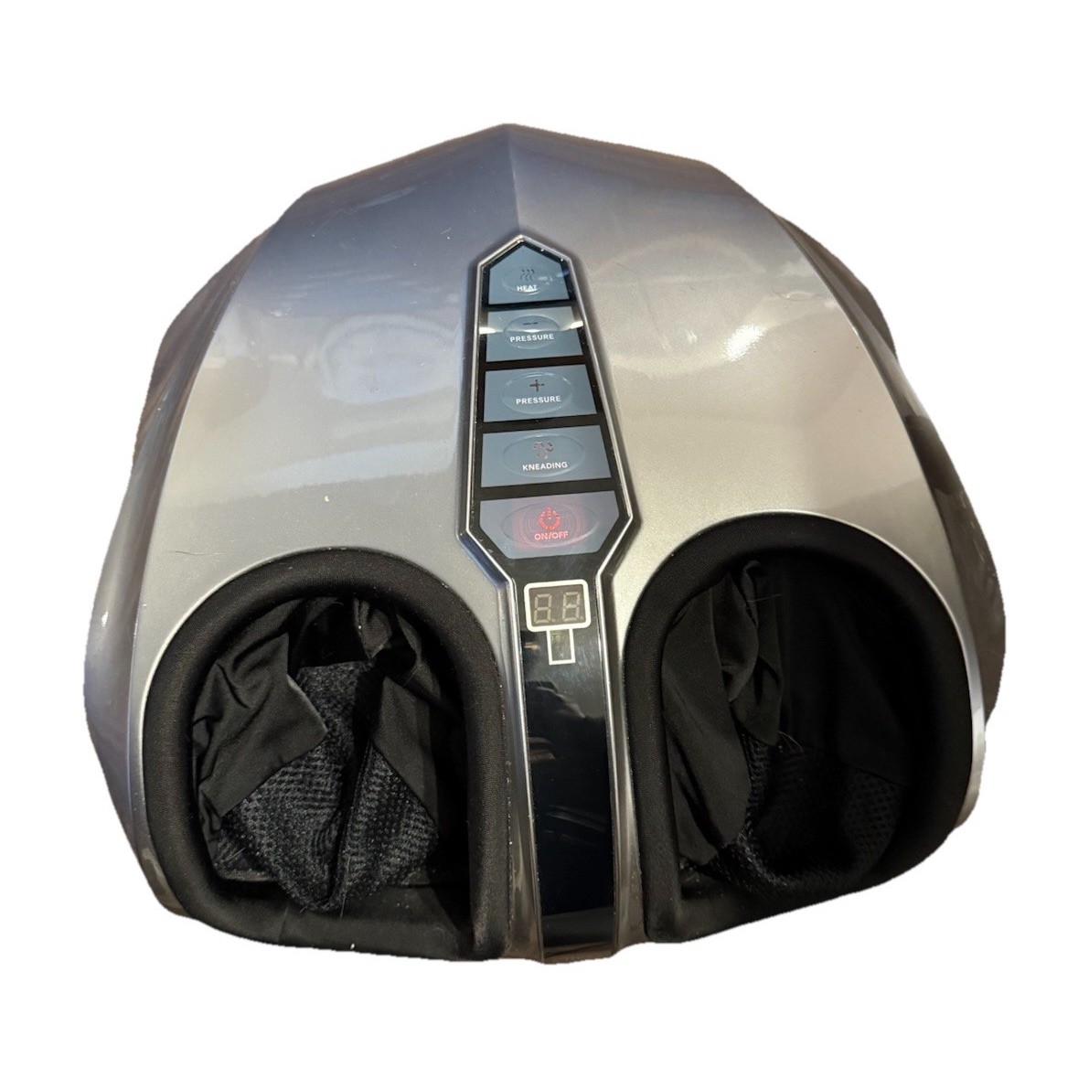 Miko Heated Foot Massage Machine Kneading Air Compression Gray/Black