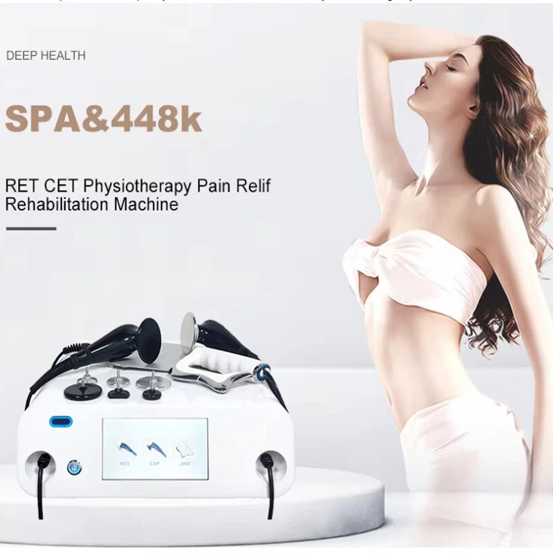 448K Tecar Therapy Machine RET CET Skin Tightening Pain Relief Massage US