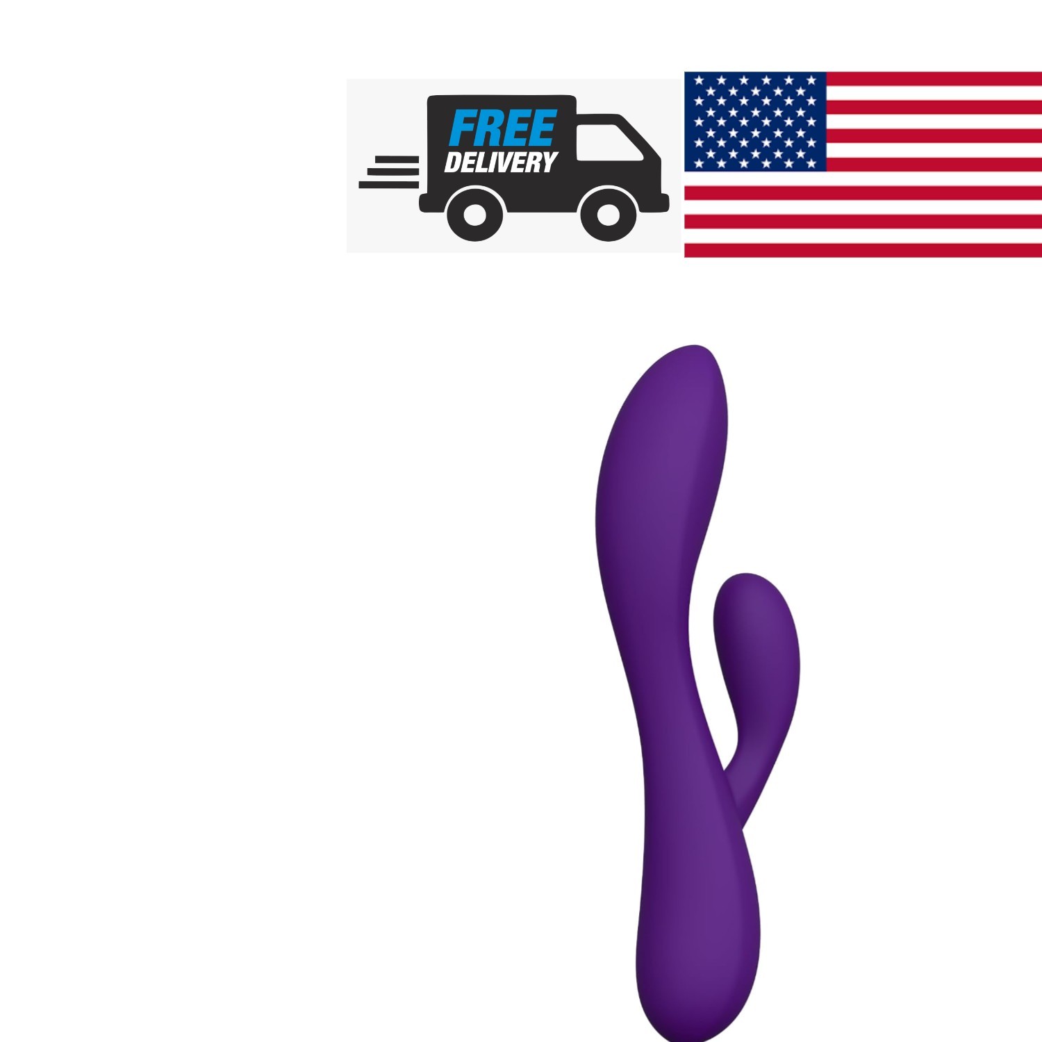 Waterproof Dual Rabbit Vibrating Massager 10 Modes Flexible Design for Pleasure