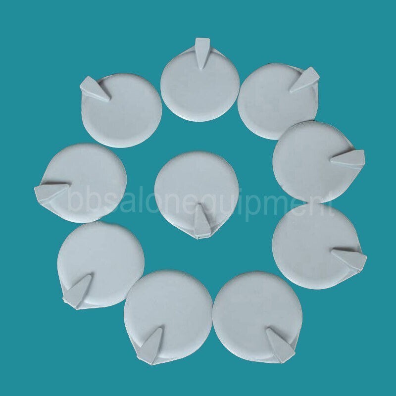 9.5cm Reusable Rubber Electrode Pads Replacement For Microcurrent Massager Unit