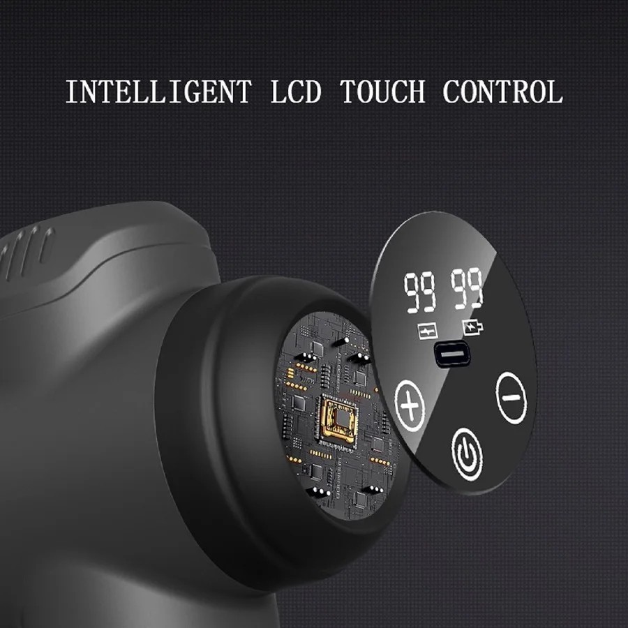 Deep Tissue Massage Gun 6/99 Speed Muscle Massager with 4/8 Heads for Body