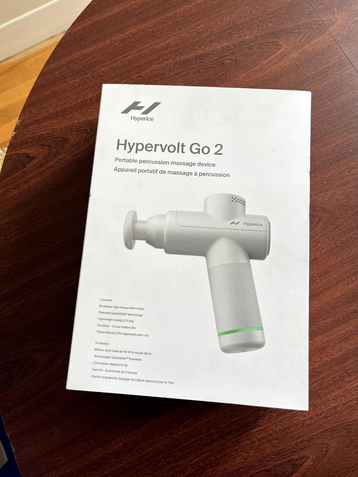 Hyperice Hypervolt Go 2 Percussion Massage Device – 55200 001-00 (White)
