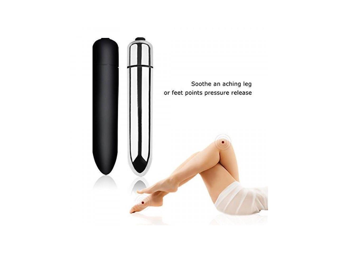 Women Mini Powerful Bullet Shape BLACK 10 Speed Vibrating Full Body Massage