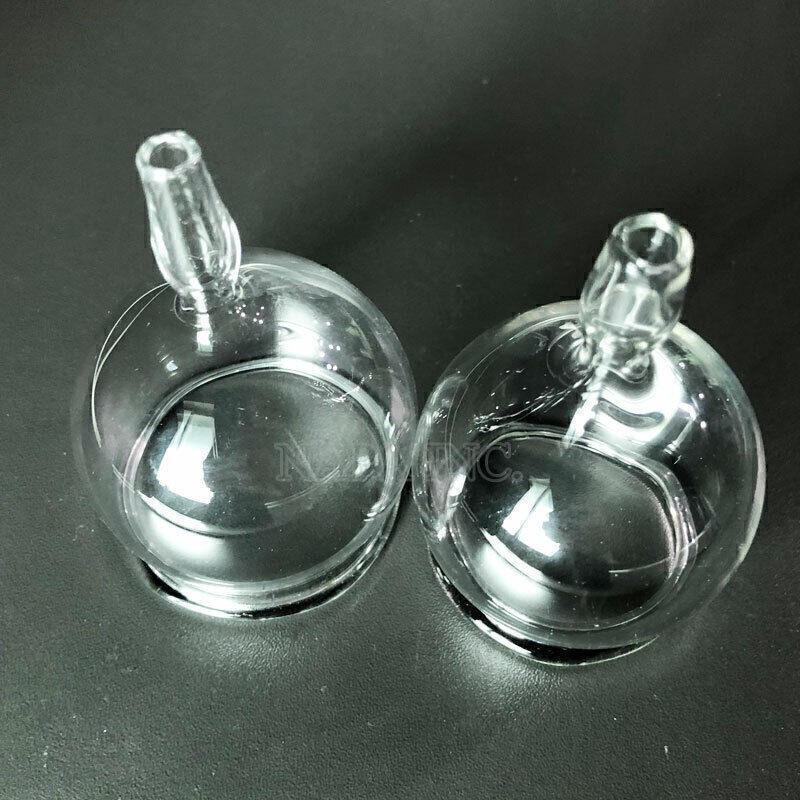 2PCS 6cm Glass Cupping Cups Reusable Massage Cups For Vacuum Therapy SPA Machine