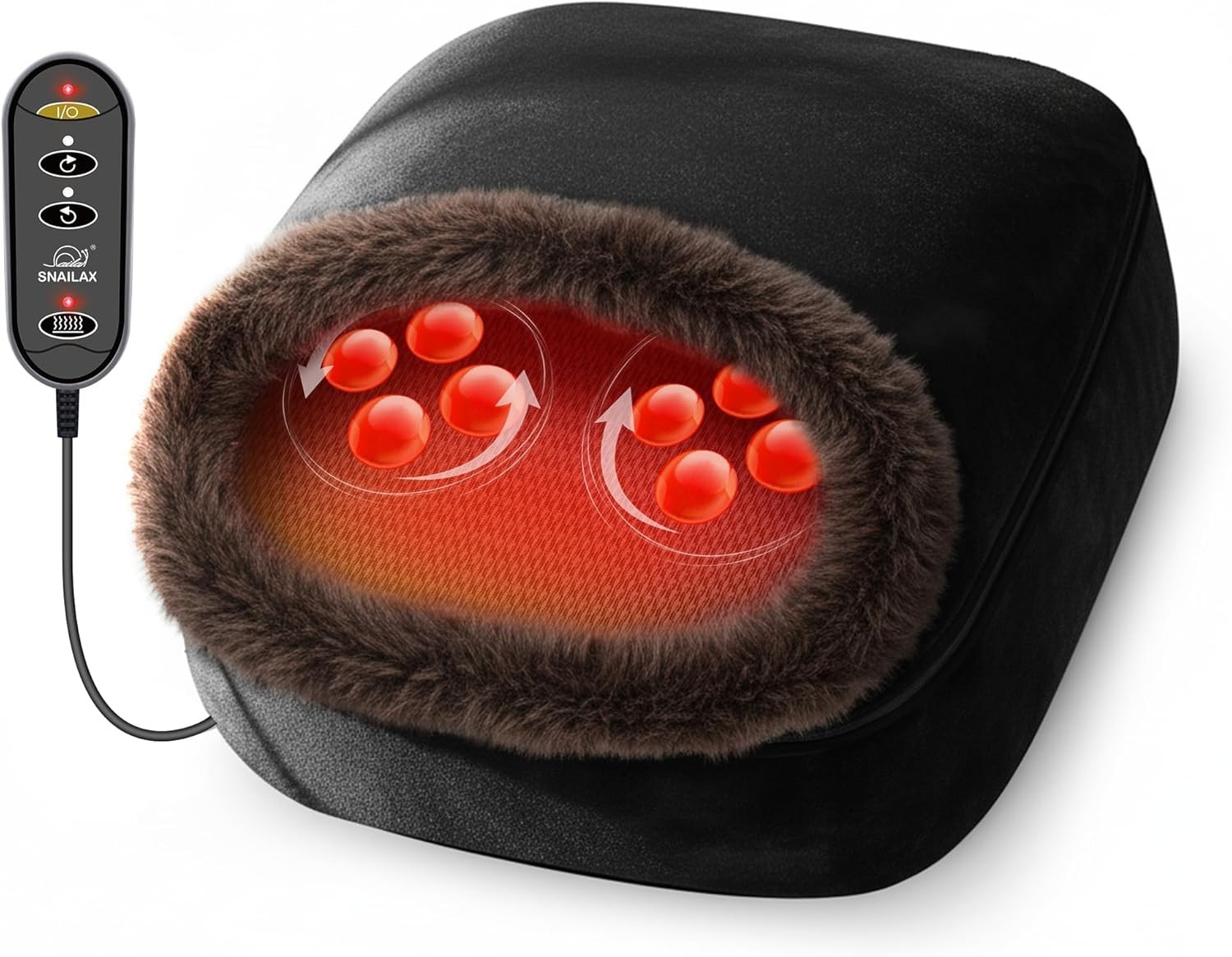 Soothing Shiatsu Foot & Back Massager with Heat – Ideal Gift for Comfort Seekers