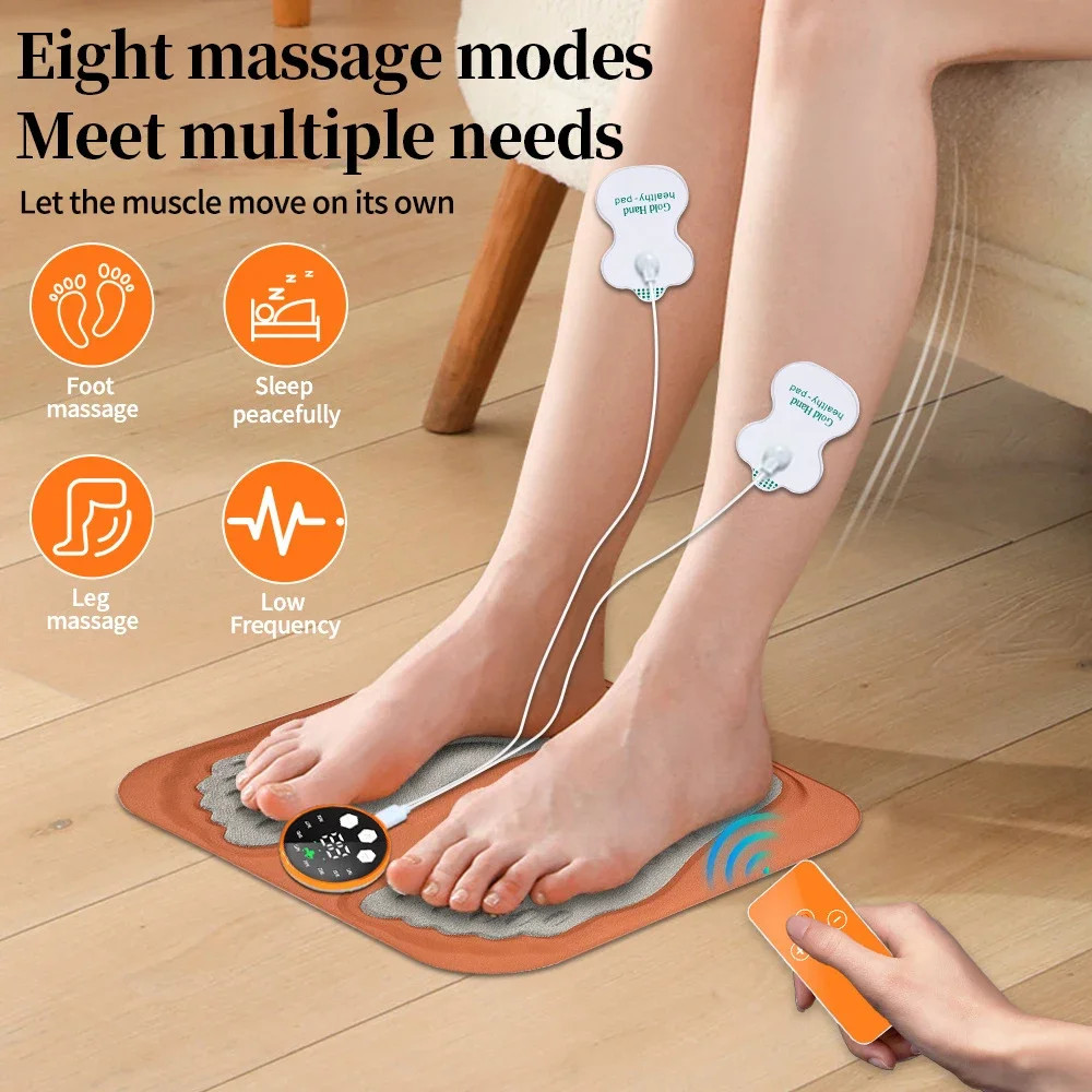3D Smart Foot Massage Pad RF Remote Feet Massager 8 Modes 29 Levelsimprove Blood