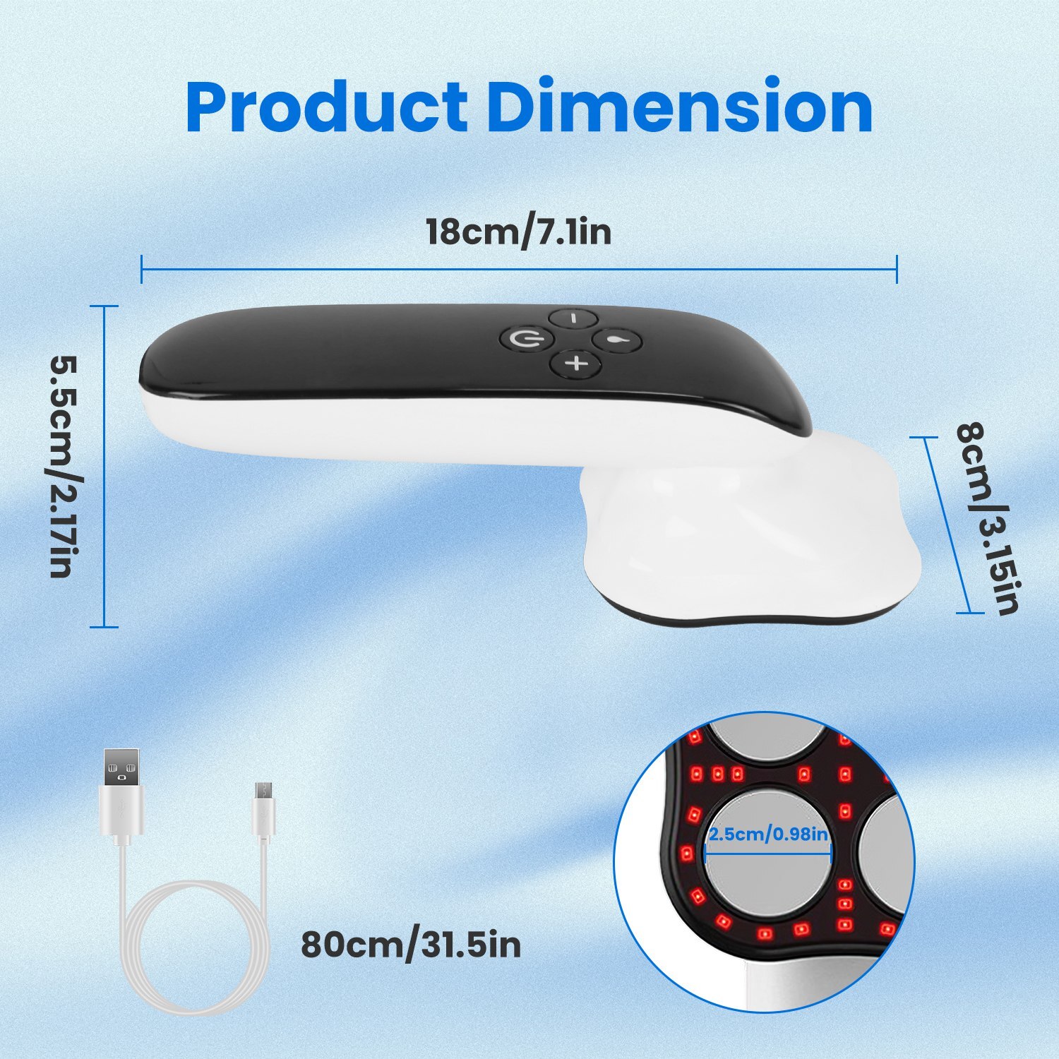 Body Shaping Machine Belly Cellulite Stretch Mark Massager Tightening Device