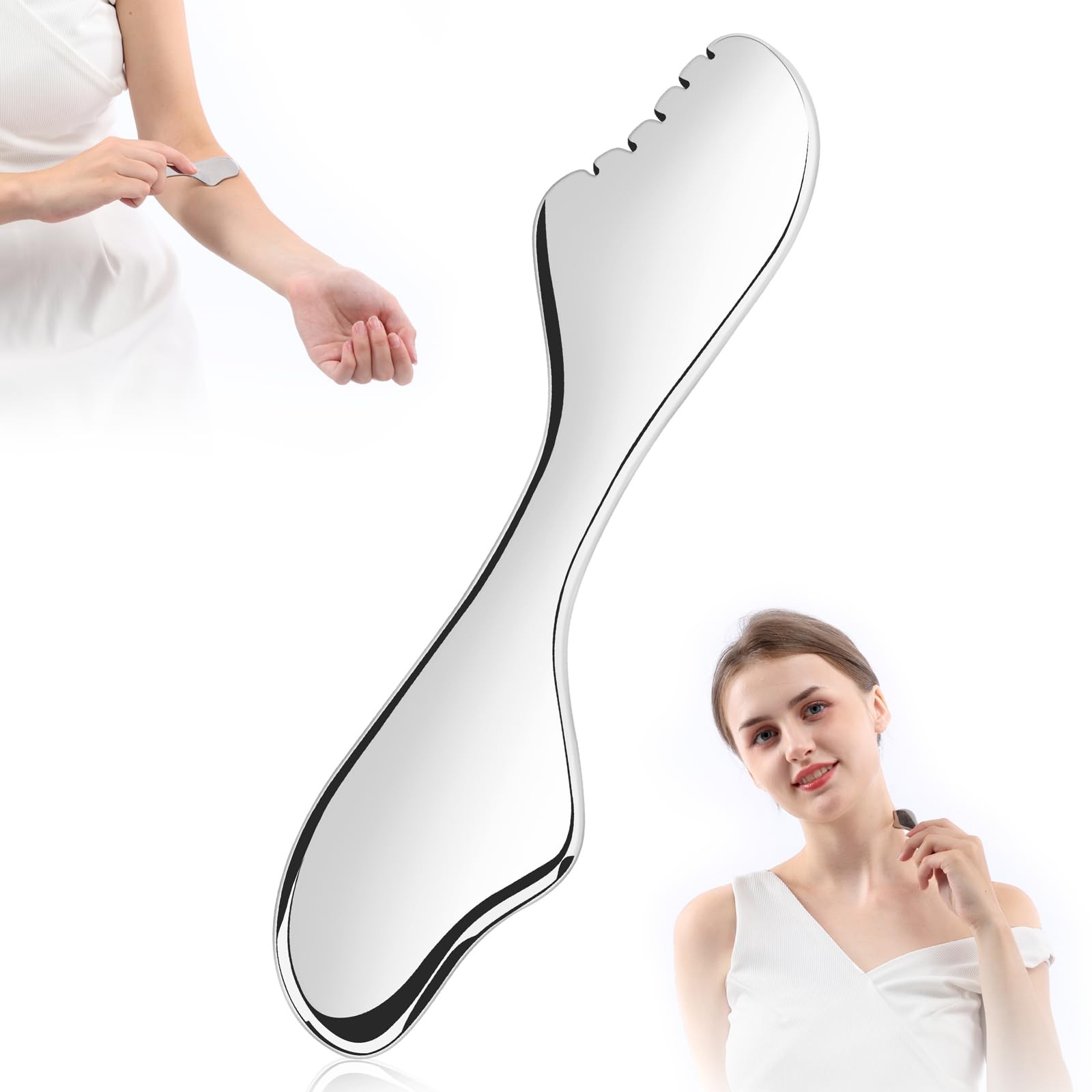 Gua Sha Facial Tools,Guasha Massage Tool for Face&Body, Manual Massage Tool f…