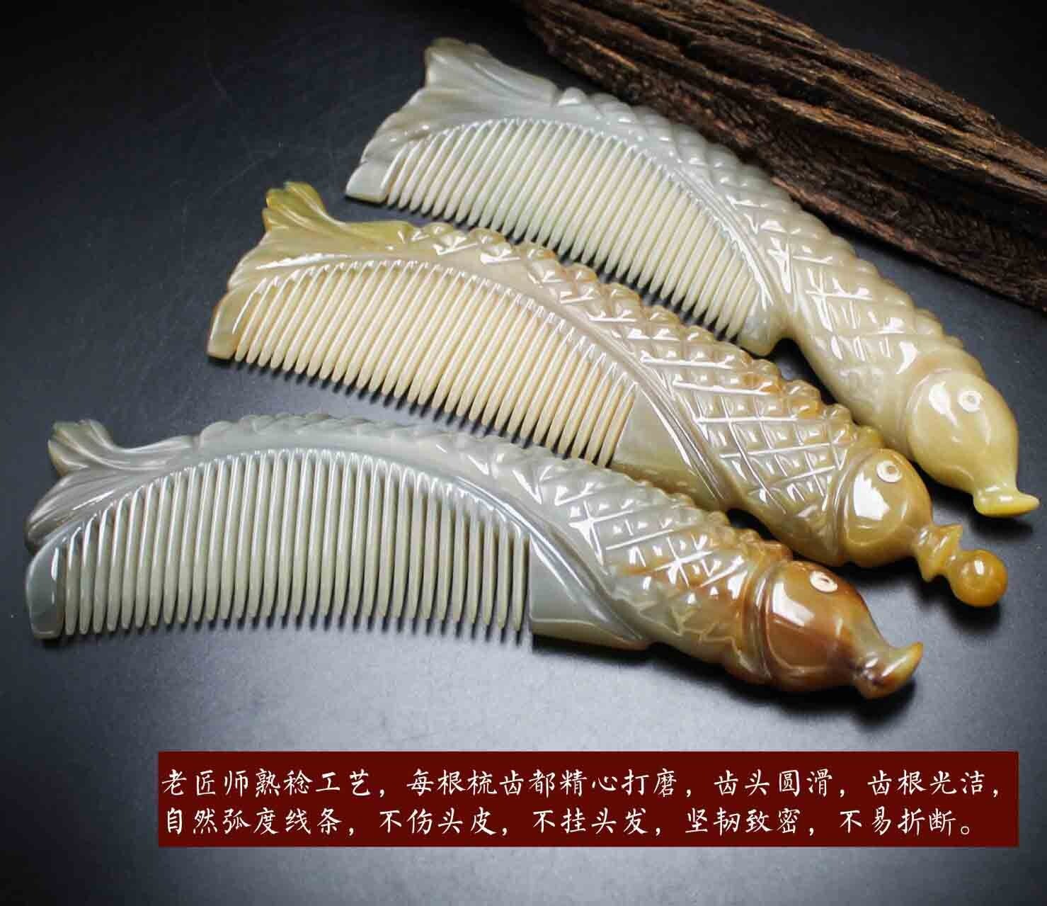 Fish Yark Horn Scraping Plate Hedgehog Gua Sha Board Massage Anti-static Comb