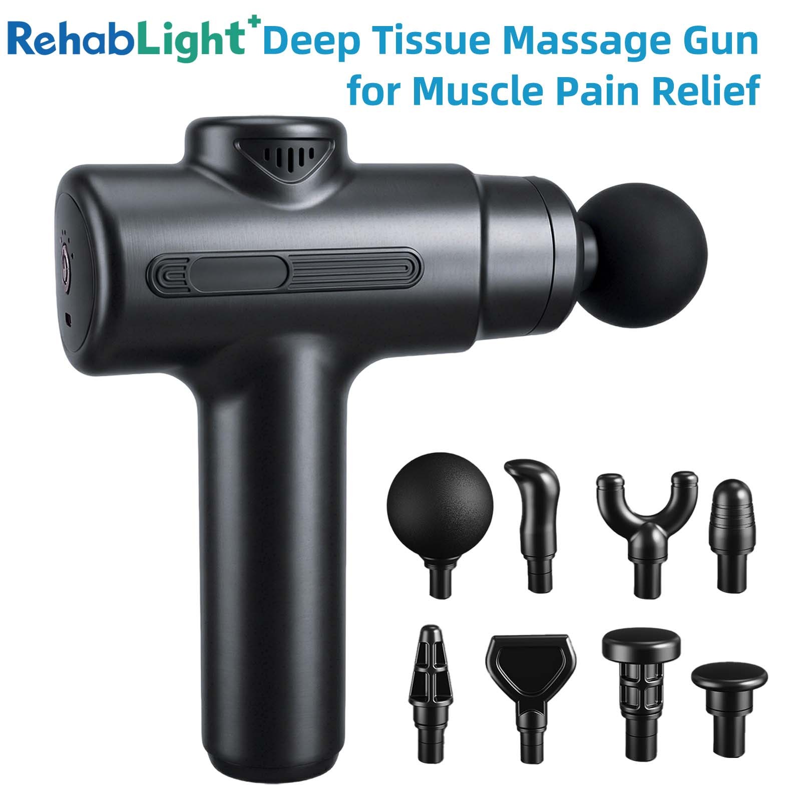 Compact Vibration Massager Gun for Back Legs Shoulders 1200mAh Battery Machines
