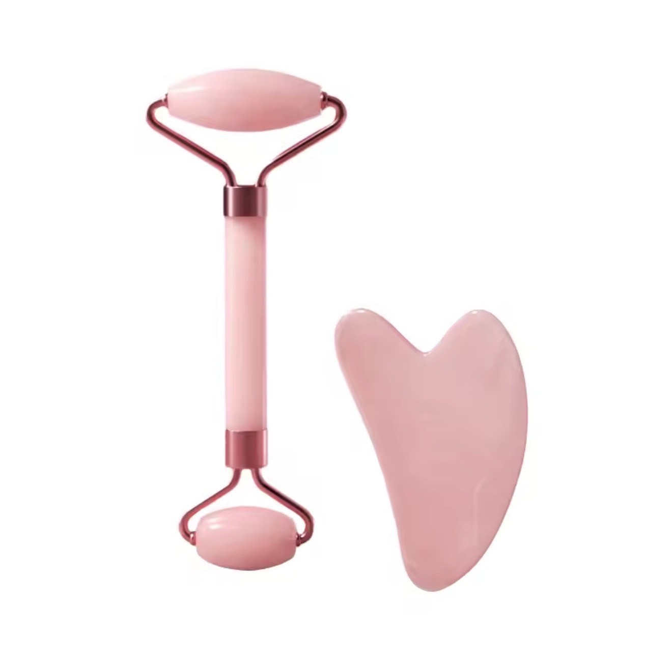 Jade Roller and Gua Sha Set – Guasha Tool for Face – Skin Care Gift Set