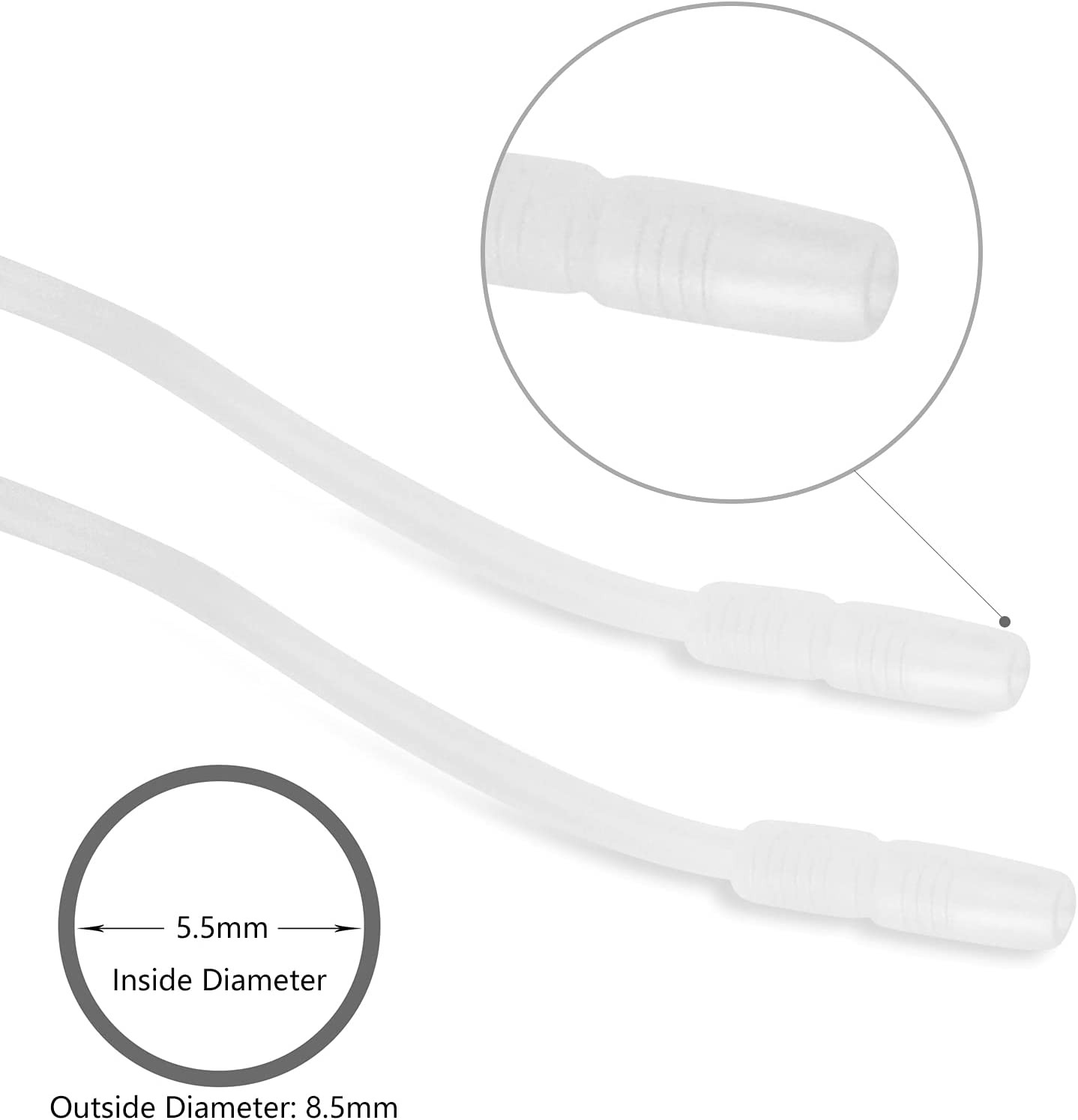 Vacuum Cupping Machine Accessories Yofuly Premium Silicone Y-Type Hose Tubing