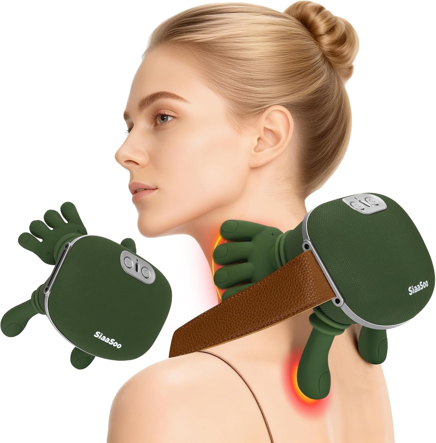 Siaasoo Neck Massager(Genuine OEM), Bionic Heated Massager (Patent Pending)