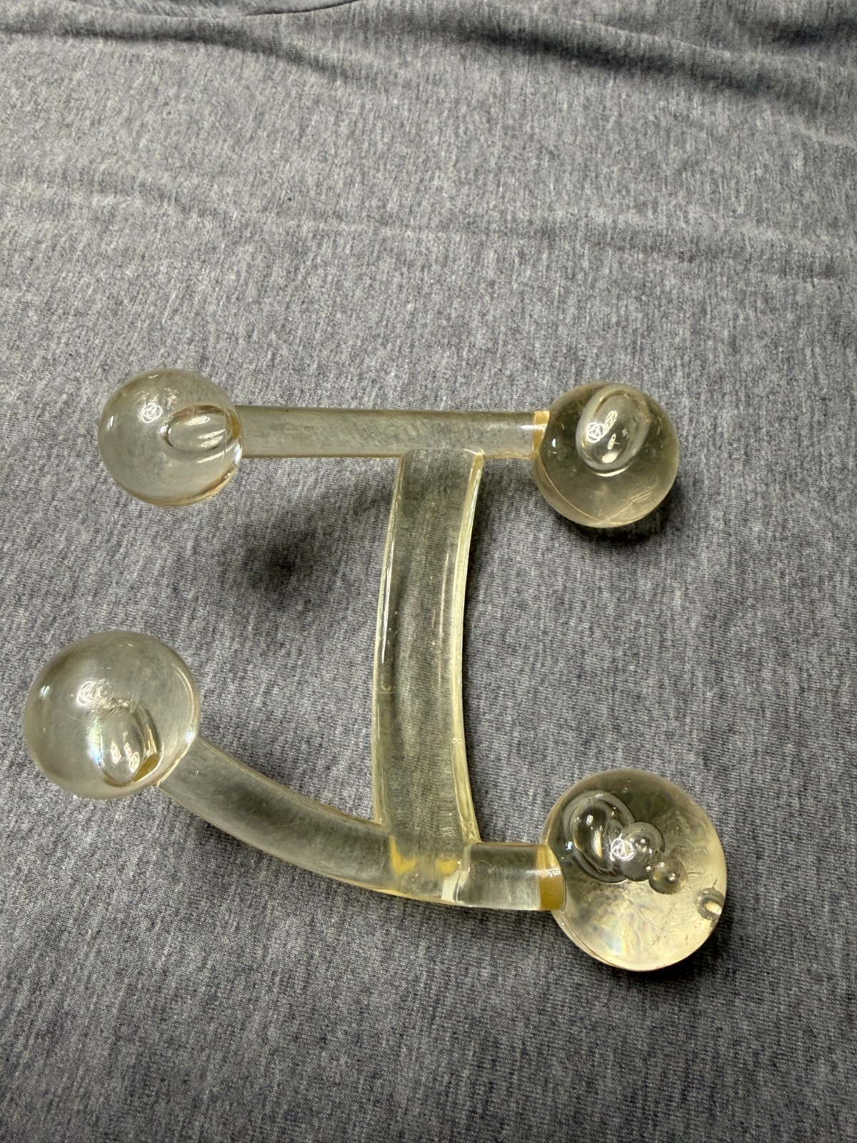 Handheld Roller Massager – Clear Plastic, Muscle Relief