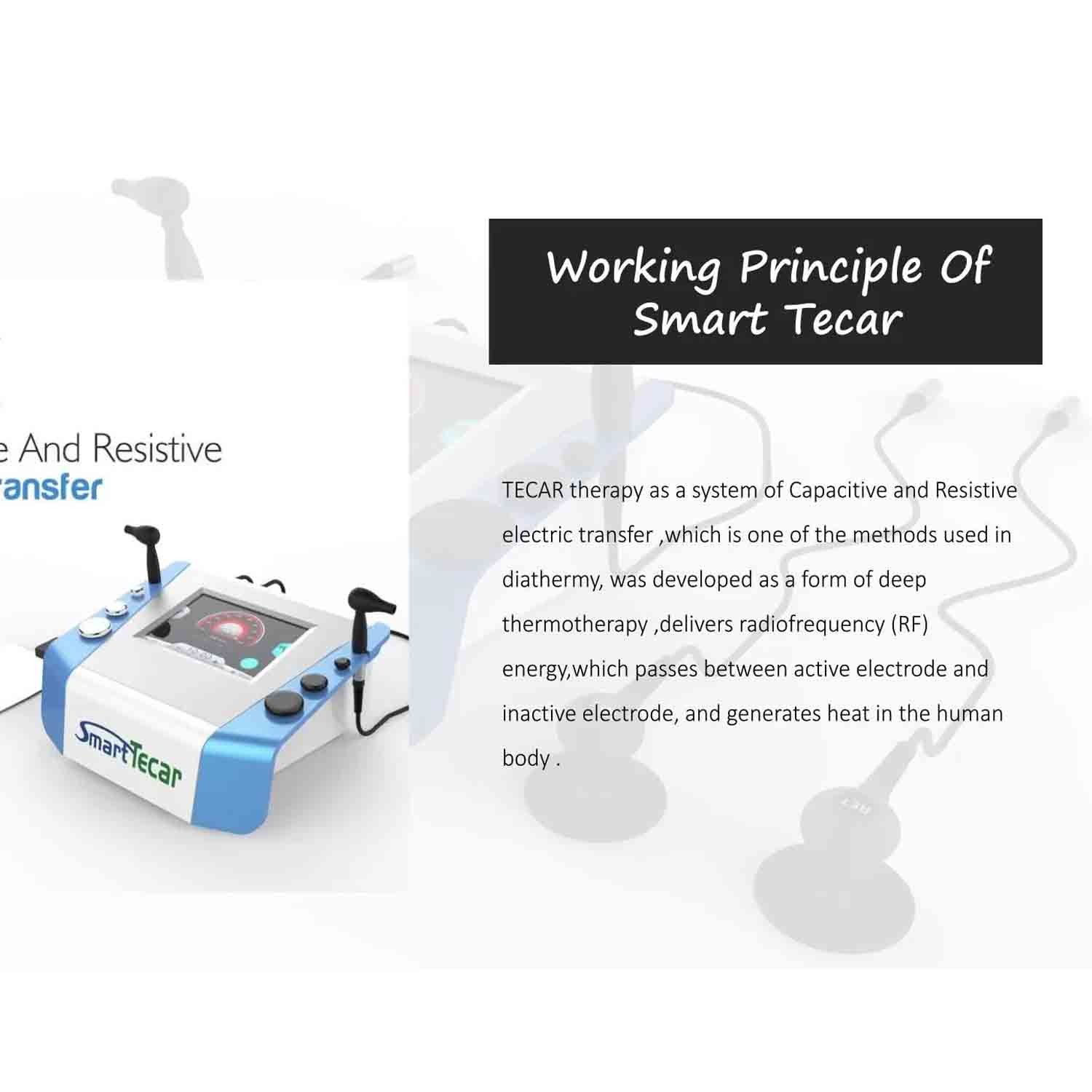 Smart Tecar Therapy Machine CET RET Face Skin Lift Body Pain Relief Sport Injury