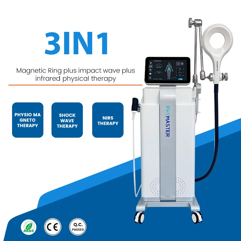 3 In1 EMTT Physio Magnetic Magneto Shock Wave Laser Physio Relax Massage Machine