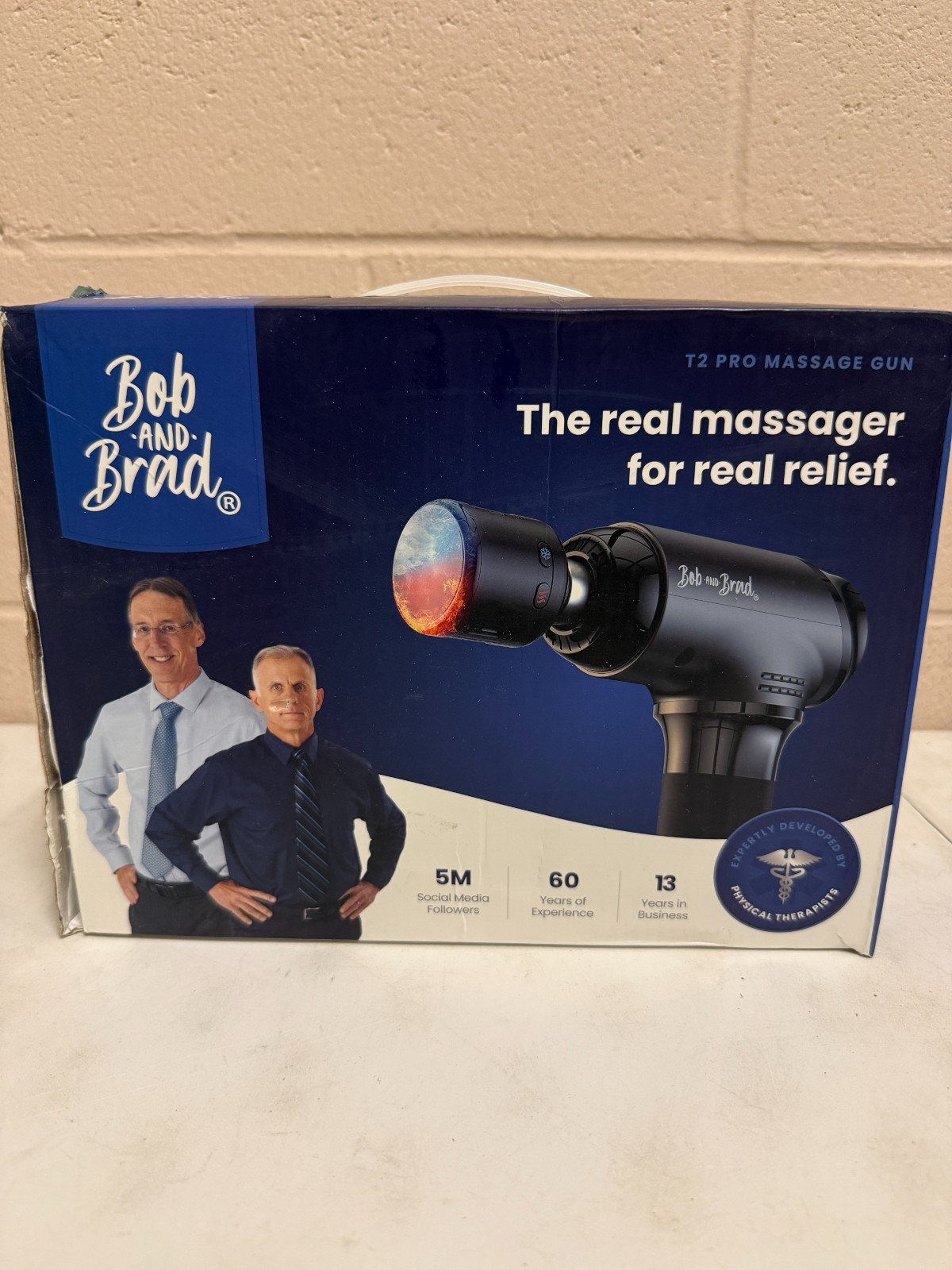 BOB AND BRAD T2 Ultra Massage Gun with Heat and Infrared LED Light, Heated Deep