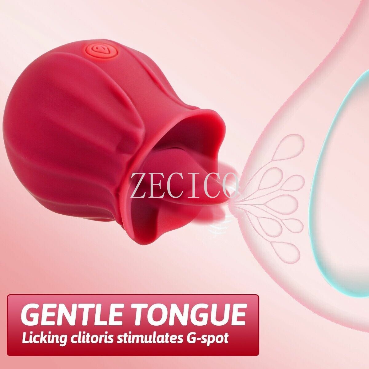 10 speed Rose Female Anniversary Female Birthday Gift Massage Tongue Licking HOT