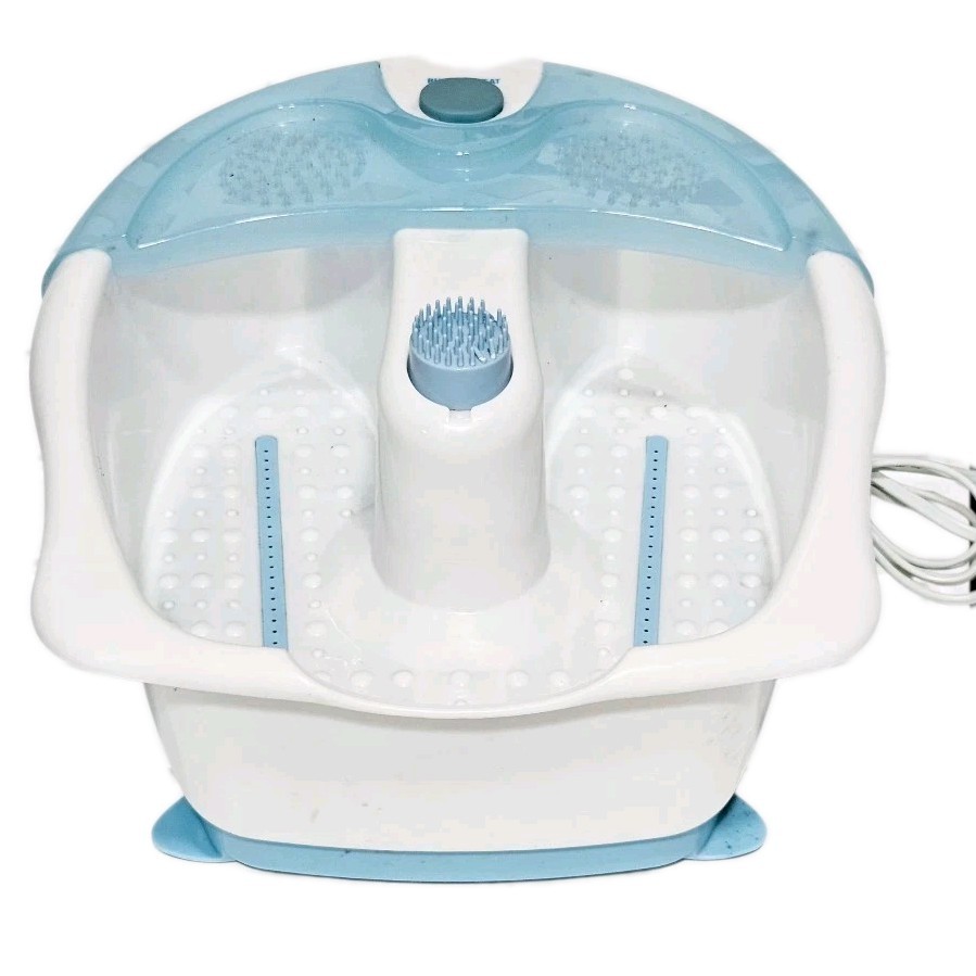 CONAIR Bubbling Foot Spa and Massager – Blue & White