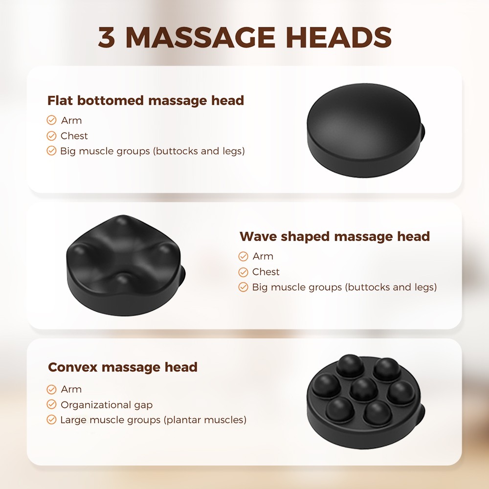 Body Sculpting Machine Electric Cellulite Massager 3 Pads, Handheld Full Body…