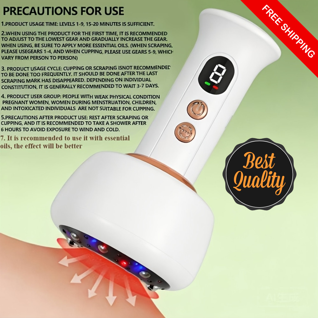 USB Vacuum Suction Body Massager Cupping Therapy 9 Levels Rechargeable