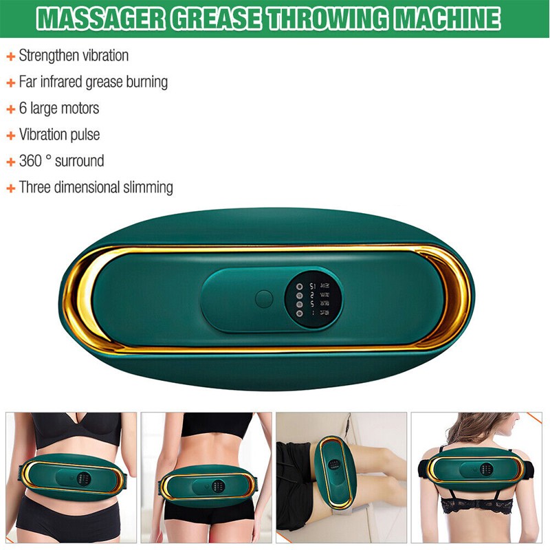 Electric Vibrating Waist Trimmer Massage Belt Slimming Body Shaper Home Gym