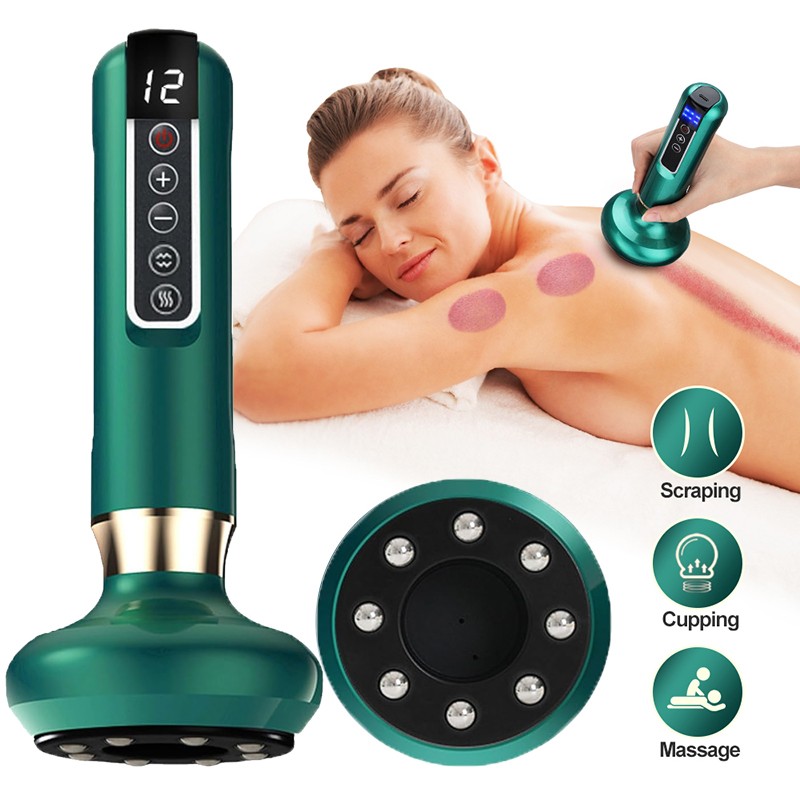 Electric Vacuum Cupping Massager Body Cups Gua Sha Deep Tissue Massage