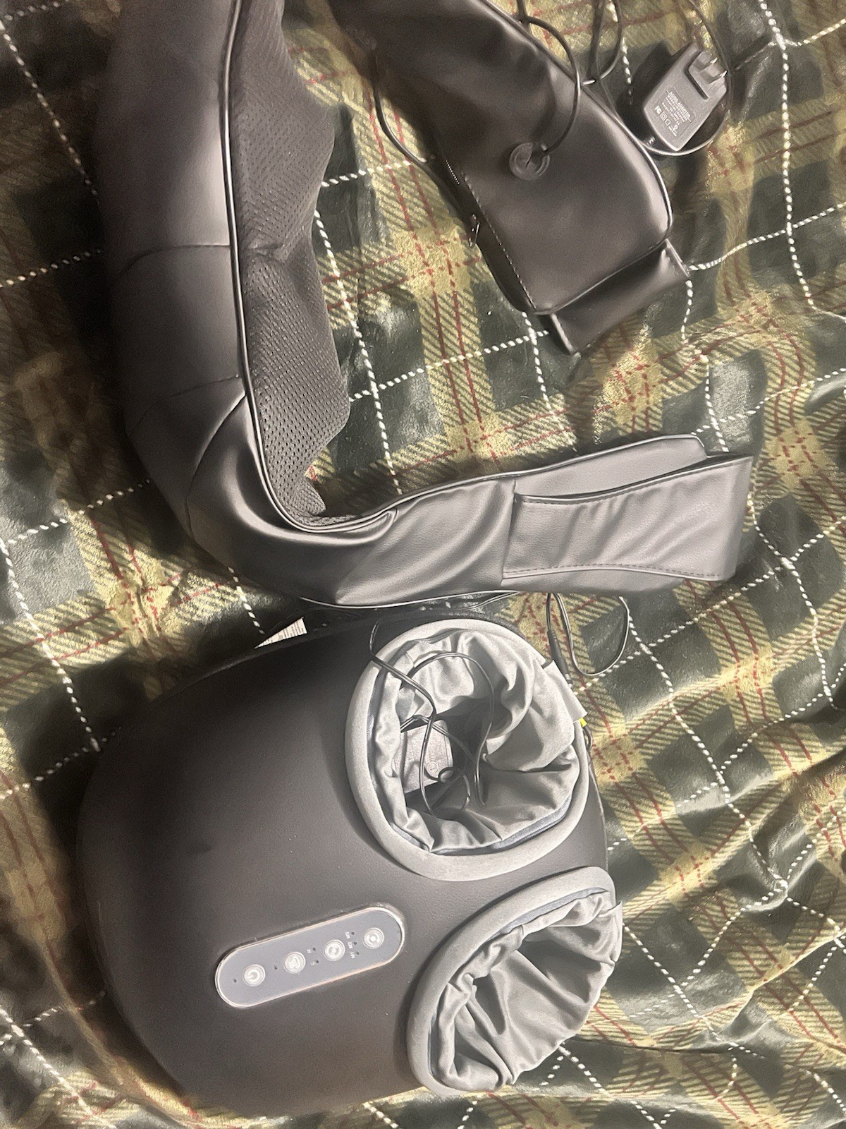 Shiatsu Back & Foot Massager Bundle w/ Heat – Deep Tissue Kneading – 2 Piece Set