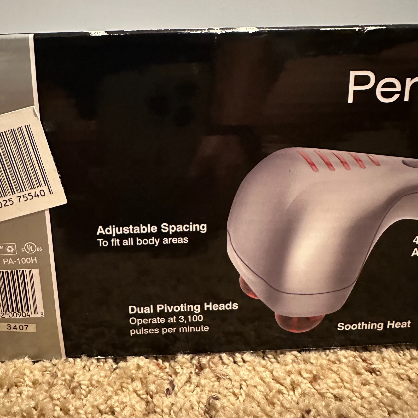 NEW Homedics Professional Percussion Massager with Heat PA-100H Therapist Select