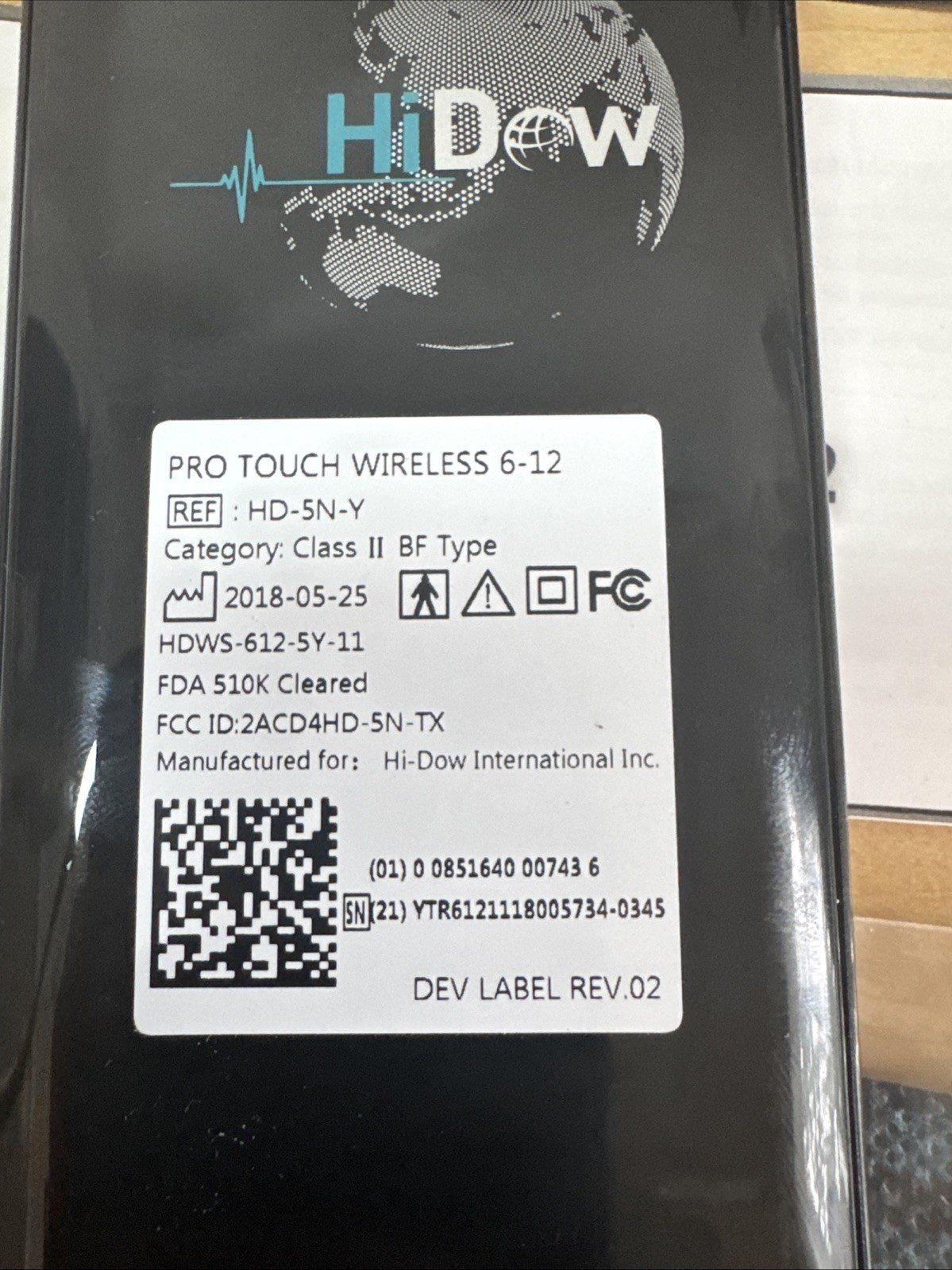 Hidow Pro Touch 6-12 modes Electric Massager Wireless Professional Strength TENS