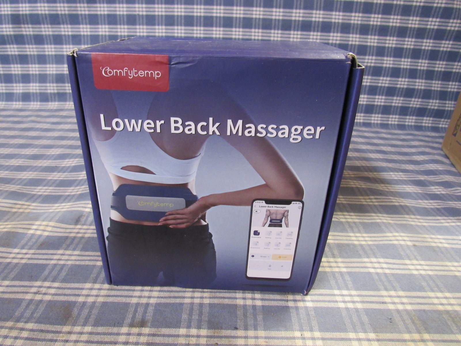 Comfytemp Lower Back Massager Belt APP Controlled (Open Box) FAST FREE SHIPPING.