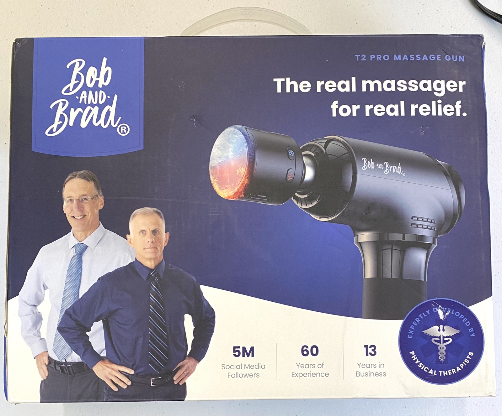 BOB AND BRAD T2 Electric Massage Gun Multi-speed Deep Tissue Percussion Massager