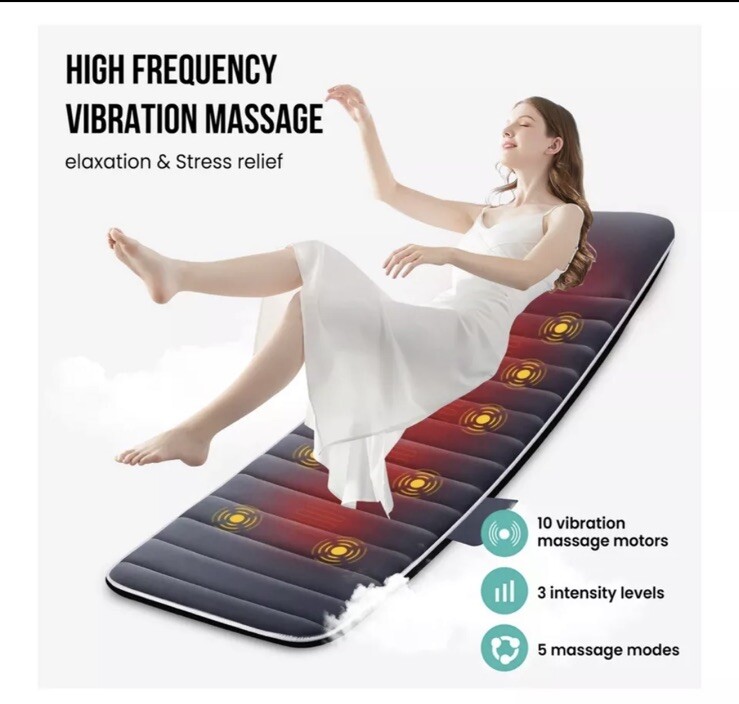 Snailax SL-363 10 Motors Massage Mat with Heat