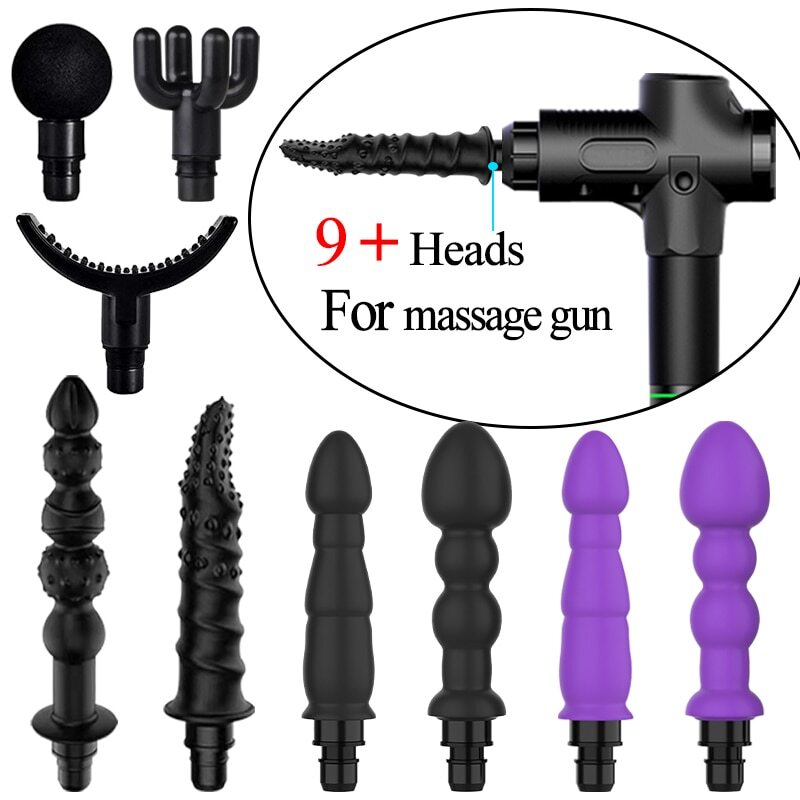 Massage Gun Head Vibrating Fascia Gun Accessories Silicone Head Lengthened