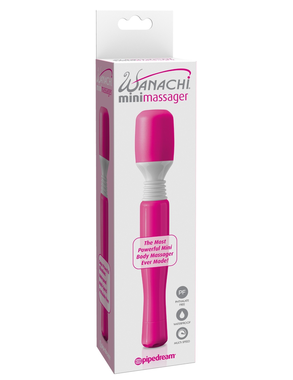 Pipedream Mini Wanachi Pink Rechargeable Personal Massager Travel Size