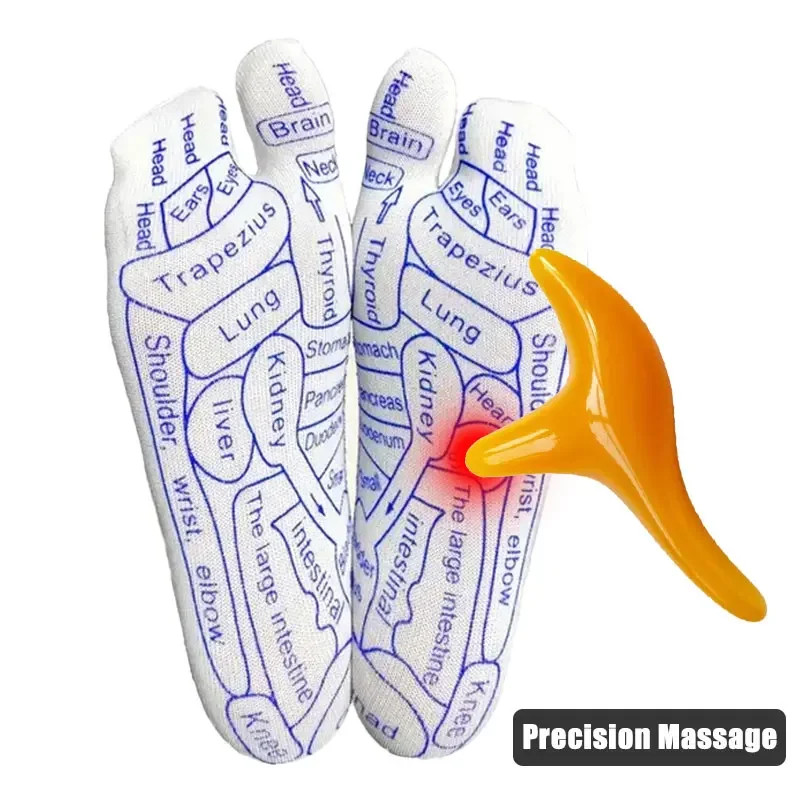 Acupressure Foot Massage Socks Reflexology Pressure Point Foot Care Tool