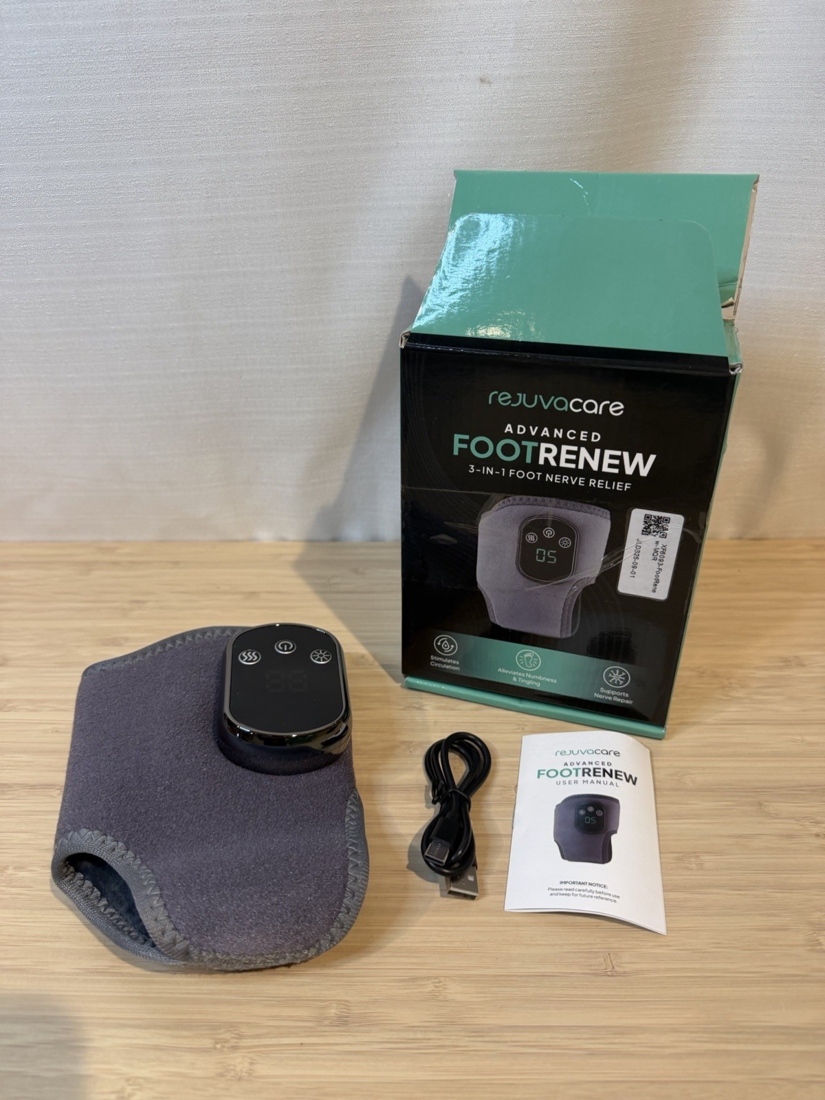 RejuvaCare Advanced Foot Renew 3 in 1 Foot Nerve Relief Massager in Box Single