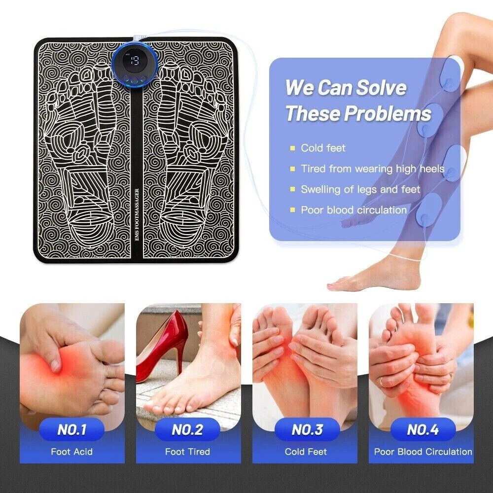 NEW 2025 EMS Foot Massager Nooro Neuropathy Feet for Circulation and Pain Relief