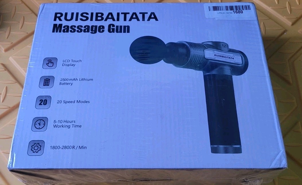 RUISIBAITATA Massage Gun Deep Tissue Percussion Massager 20 Speed LCD New