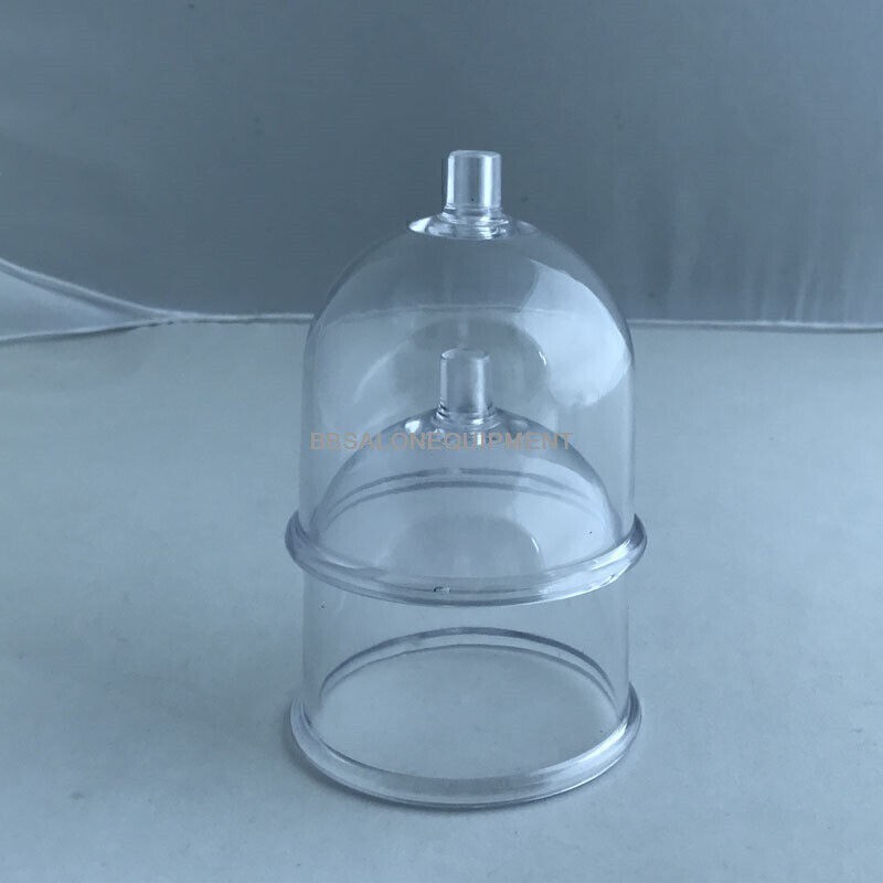 2PCS Clear Reusable Plastic Vacuum Cupping Cups For The Vacuum Therapy Machine