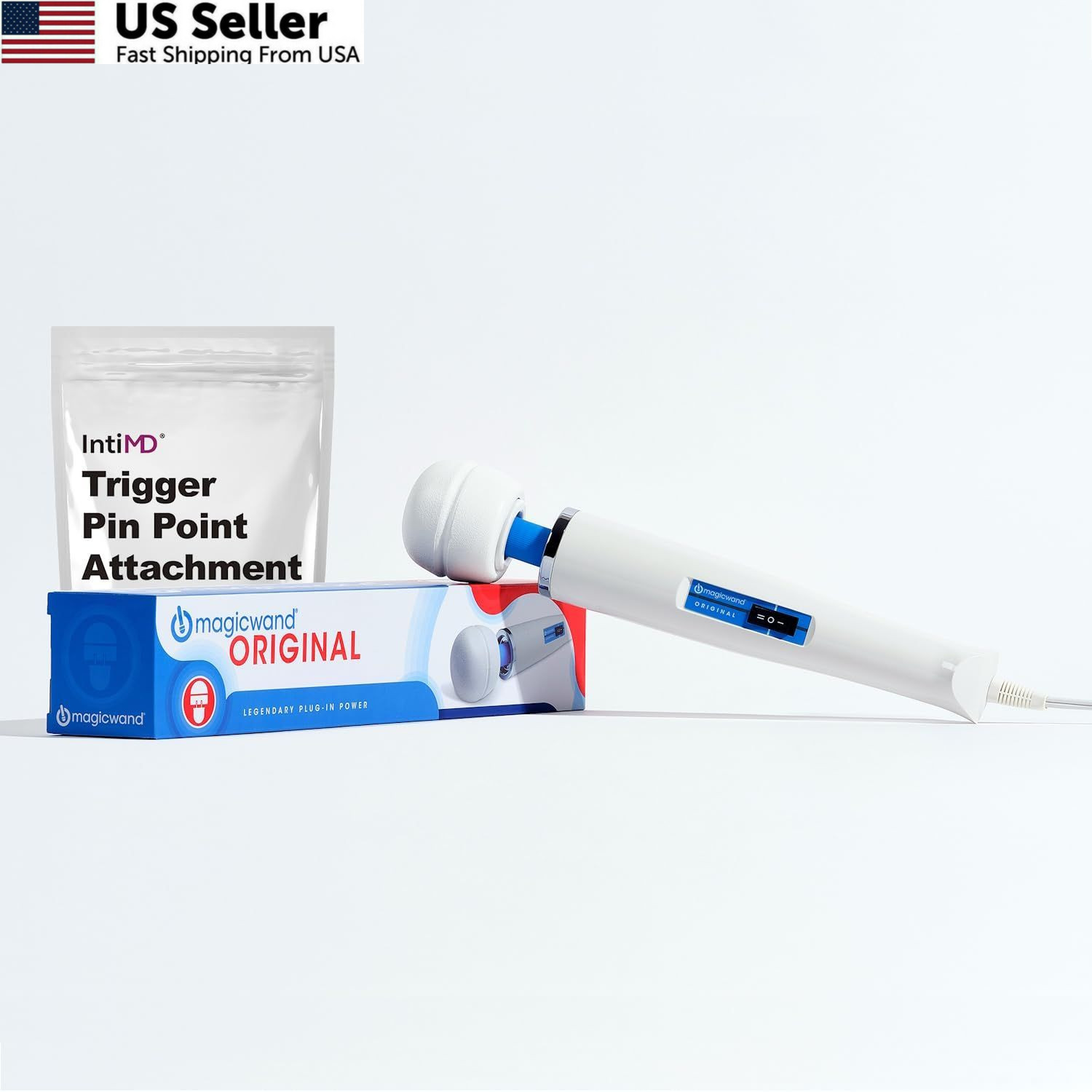 Authentic Magic Wand Original Massager – 1 Count (Pack of 1), White