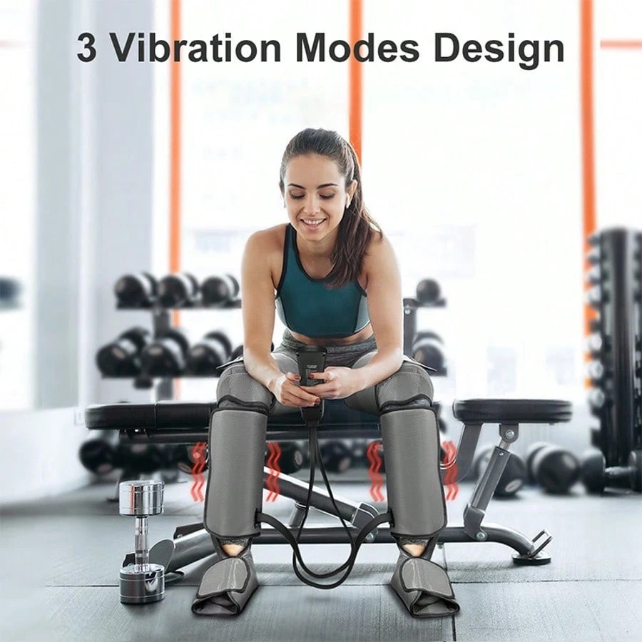 Air Compression Leg Massager Foot Calf Thigh Massager with Heat Vibration