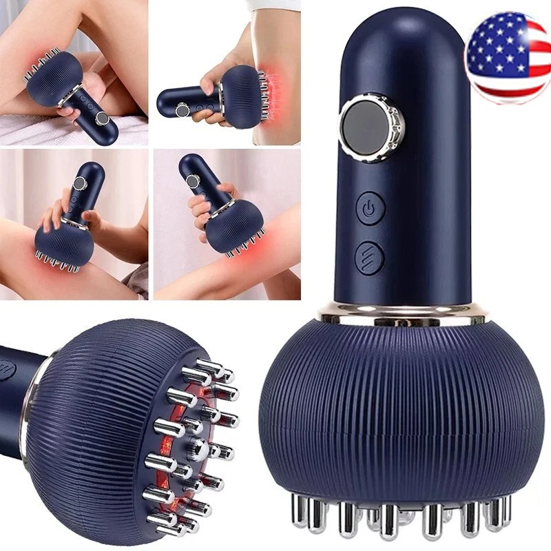 Electric Lymphatic Drainage Machine Meridian Massage Brush for Anti-Cellulite~