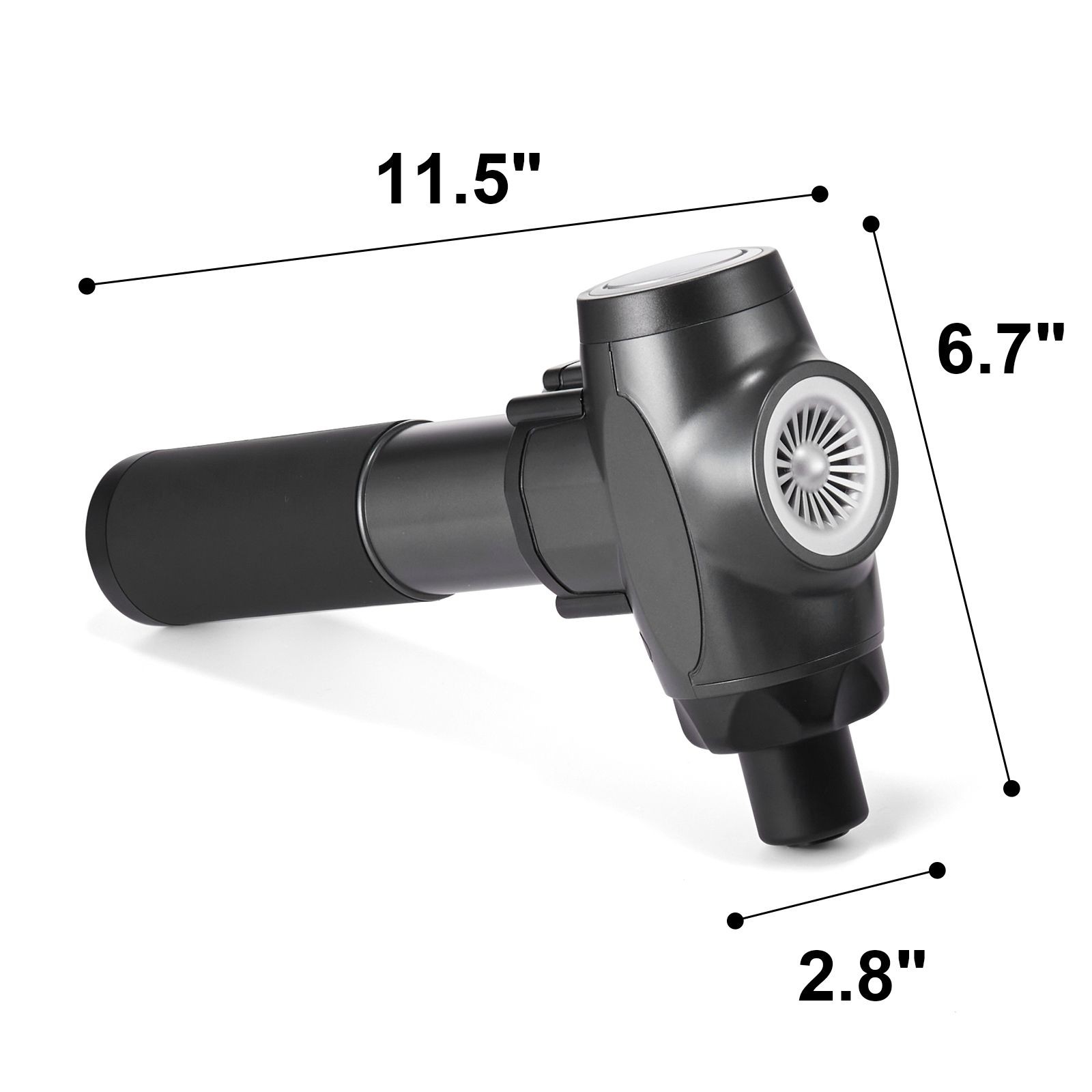 Massage Gun Deep Tissue with 9 Speed Levels & 6 Massage Heads, 24V 2500mAh