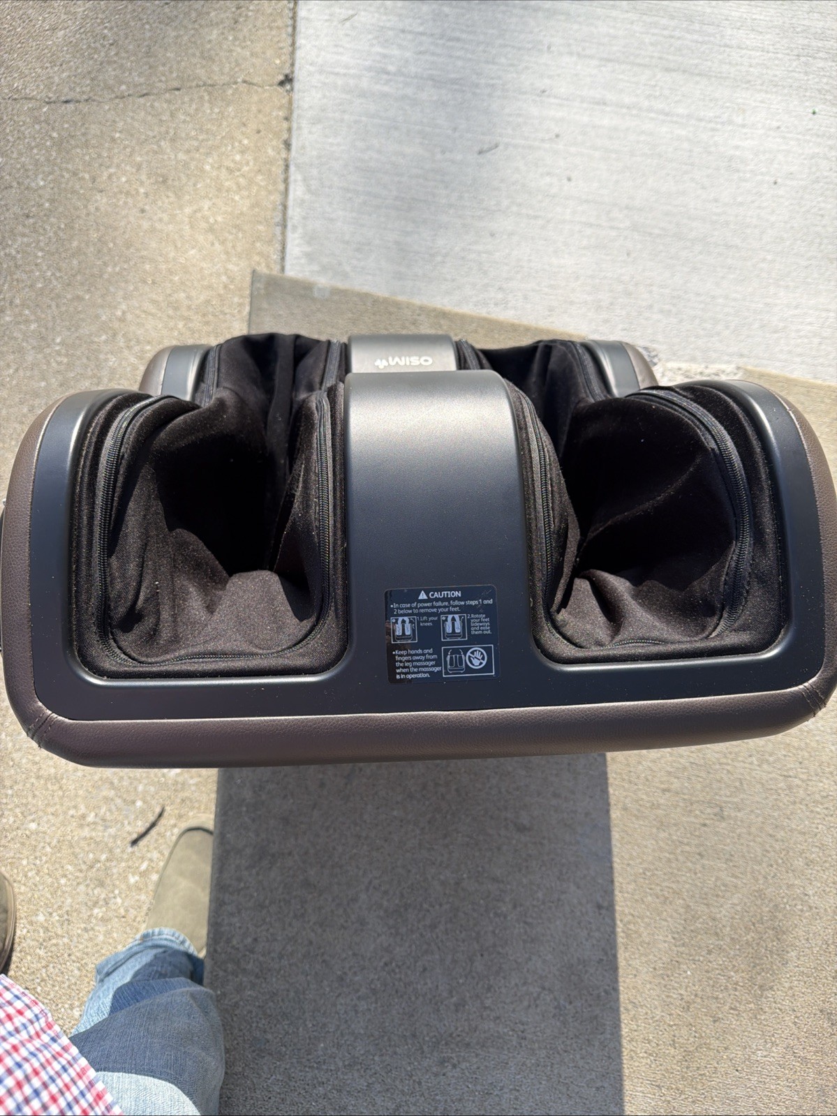 Osim OS-322 uSqueeze App Leg Massager 120V Portable Tested Working Soothe Pulse