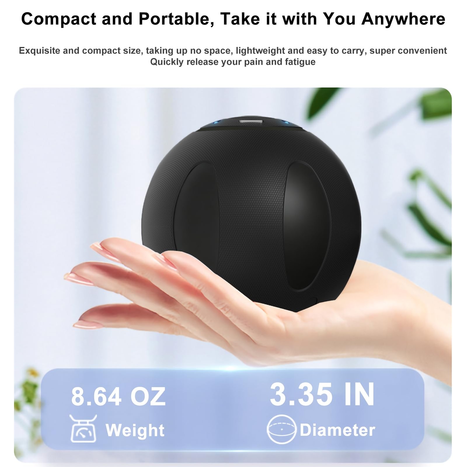 Vibrating Massage Ball with 5-Speed Mode for Muscle Recovery, Myofascial Rele…