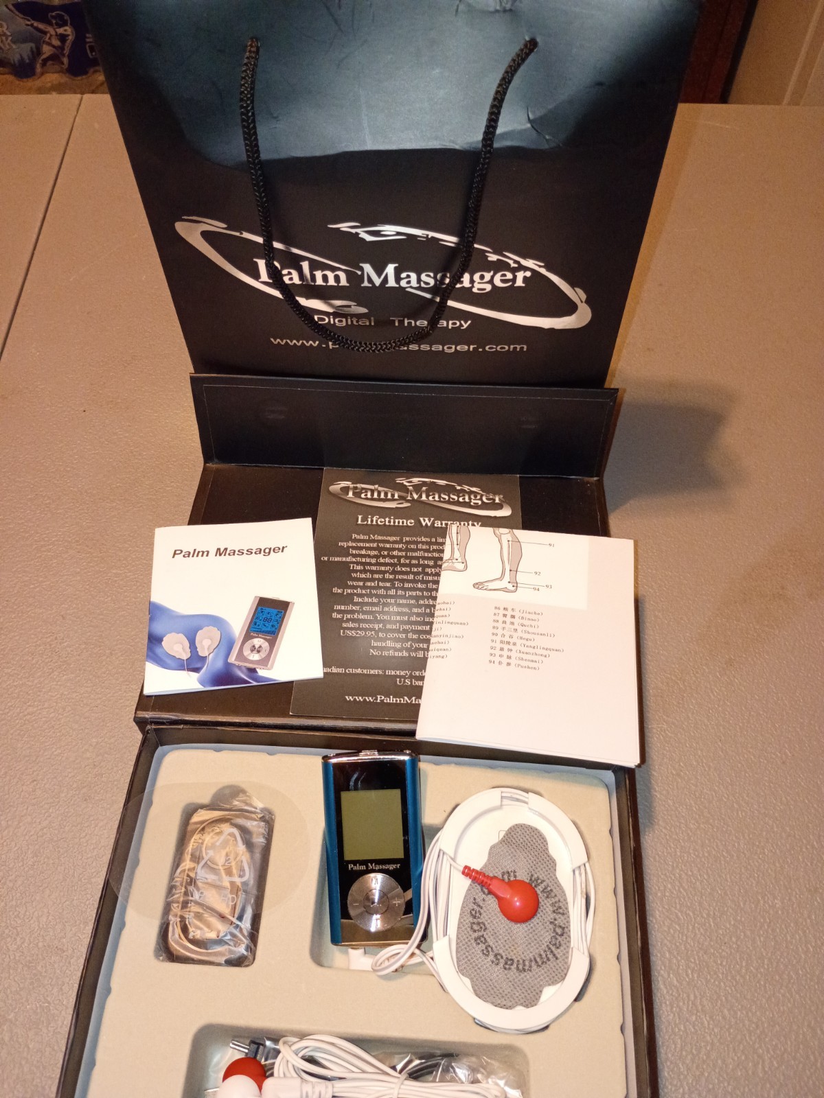 Palm Massager 2 Electronic Pulse Massager Digital Therapy Nerve Stimulation