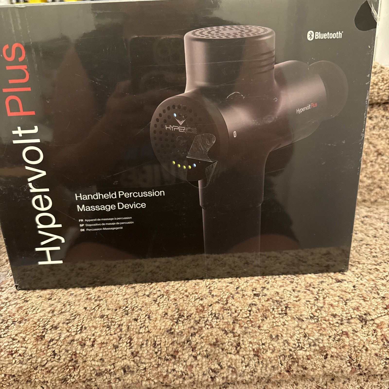 Hyperice Hypervolt Plus Bluetooth Handheld Percussion Massage Device – Black